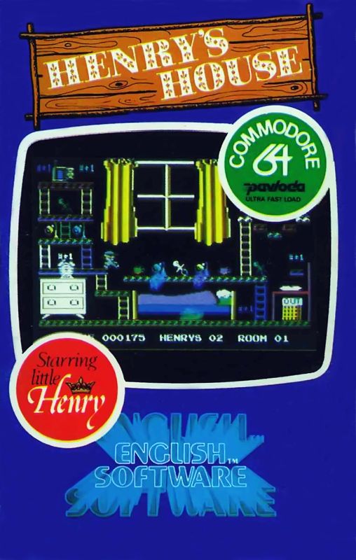 Henry's House box art for Commodore 64
